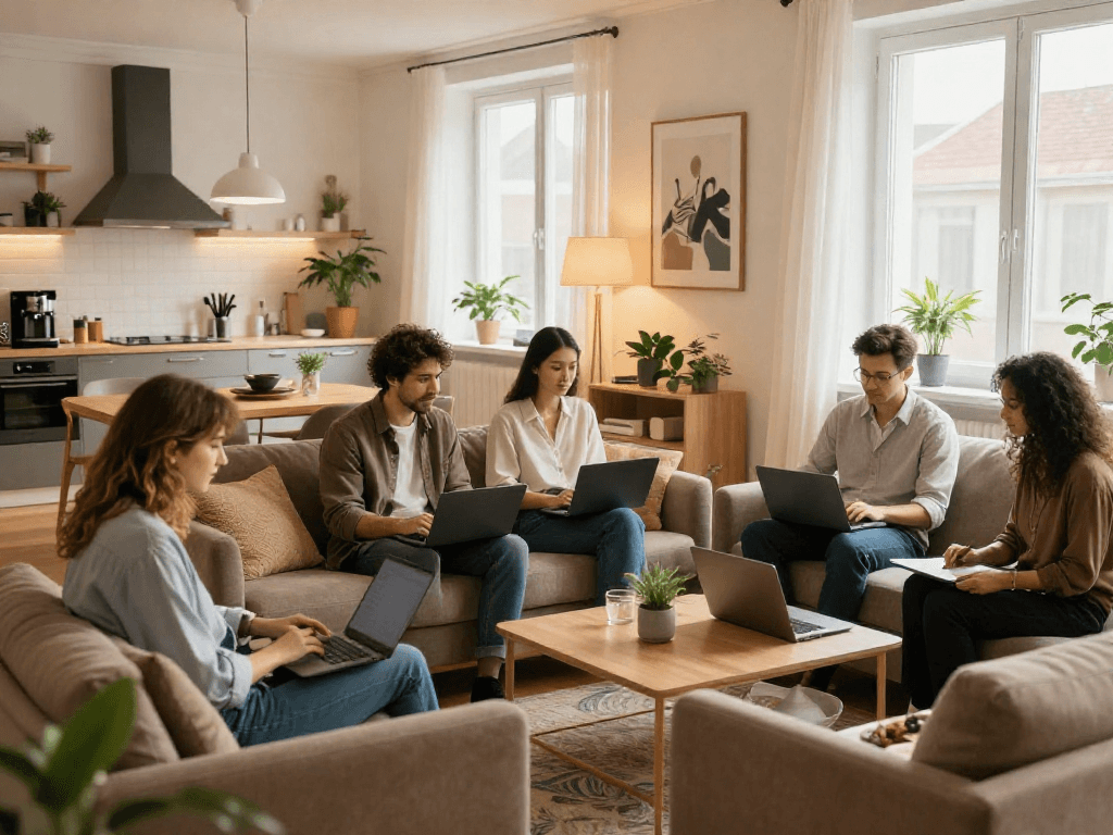 Monteuerzimmer Hannover mit geschmackvoll eingerichteten Wohnräumen für Geschäftsprofis.