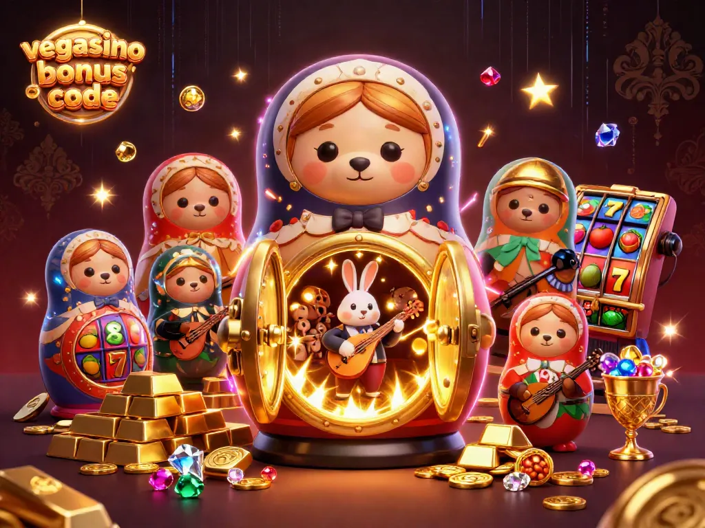 Activate your wins with vegasino bonus code in an enchanting 3D casino scene.