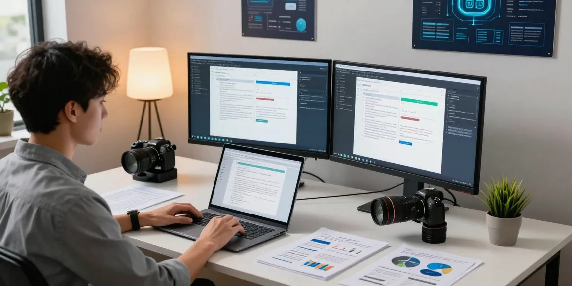 Real-time document fraud detection analysis with AI-driven algorithms in a modern workspace.